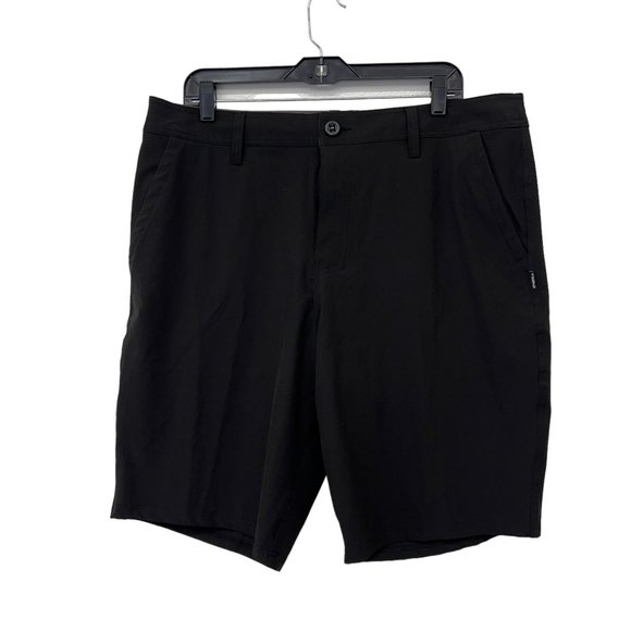 O'neill mens black front zipper solid shorts Size: 36 - Picture 1 of 7